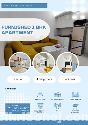 Fully Furnished 1 BHK Apartment for Rent